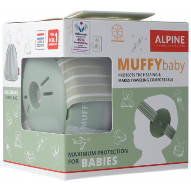 ALPINE MUFFY casque antibruit bébé olive ALPINE MUFFY casque antibruit bébé olive