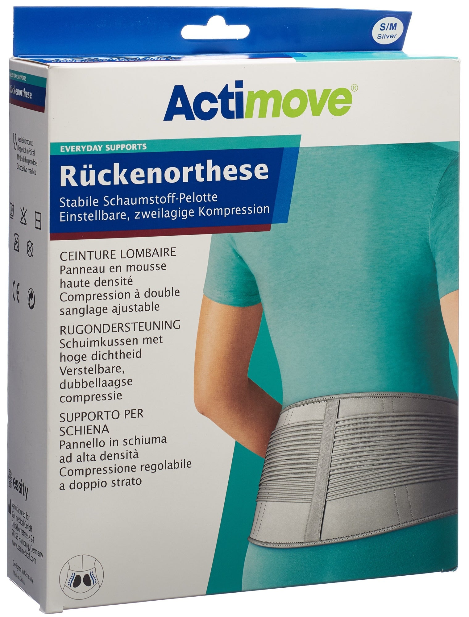 Orthèse dorsale Actimove Everyday Support S/M Orthèse dorsale Actimove Everyday Support S/M