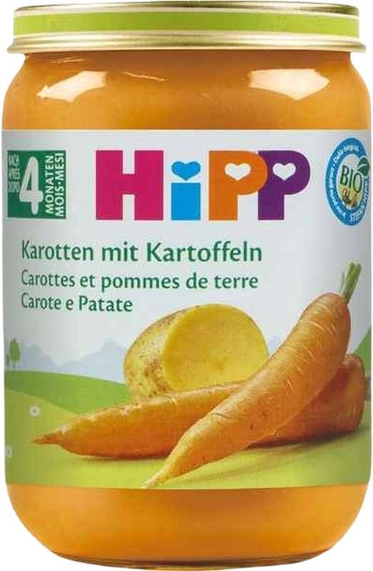 HIPP Bio Tôt Carottes Pommes de terre Bocal 190g