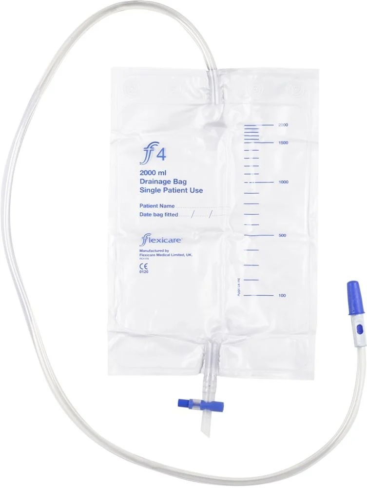 FLEXICARE poche urinaire 2l 100cm écoulement RV 10 pieces