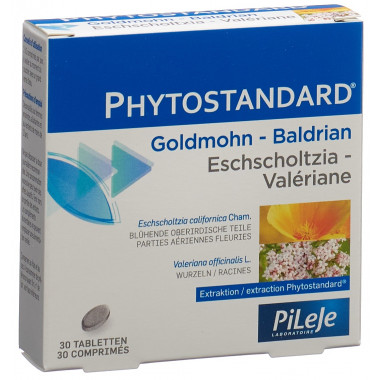 Phytostandard comprimés de pavot doré et de valériane 30 comprimés