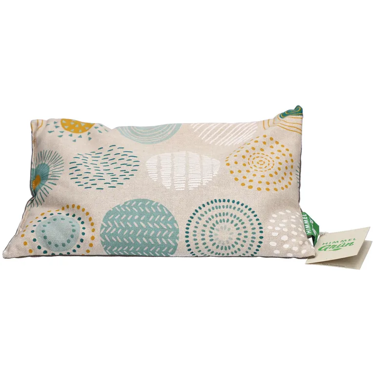 Himmelgrün Coussin aux pépins de raisin 30x20cm cercles Himmelgrün Coussin aux pépins de raisin 30x20cm cercles