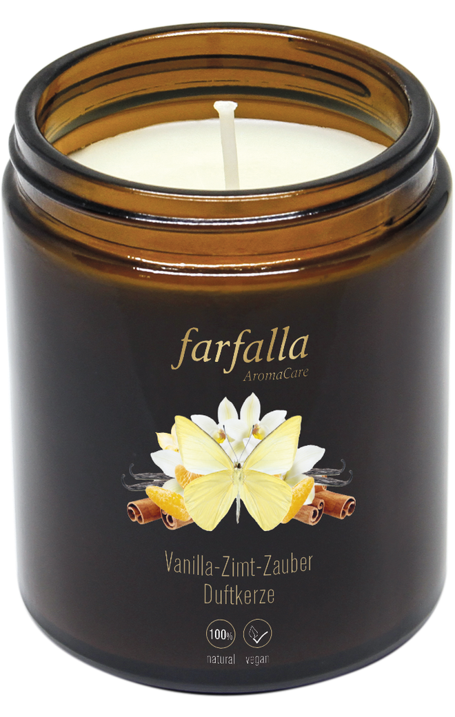 FARFALLA Bougie parfumée Vanille-Cannelle-Magie FARFALLA Bougie parfumée Vanille-Cannelle-Magie