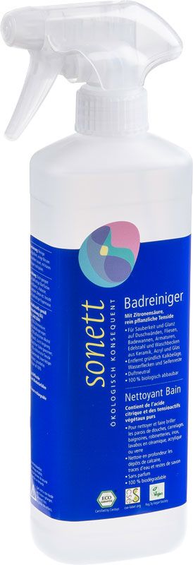 Nettoyant pour salle de bain Sonett Vaporisateur 0.5lt Nettoyant pour salle de bain Sonett Vaporisateur 0.5lt