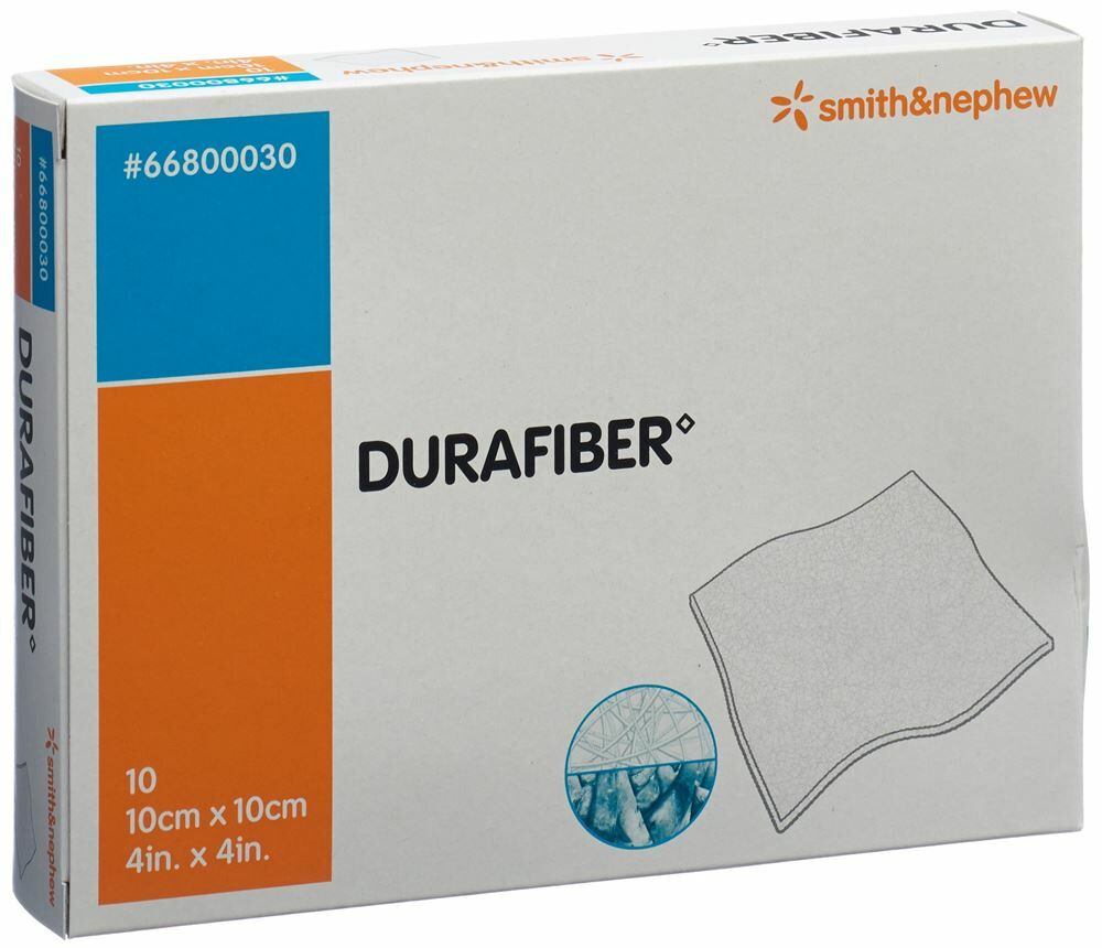 DURAFIBER pansement 10x10cm stérile 10 pièces DURAFIBER pansement 10x10cm stérile 10 pièces