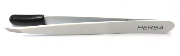 Herba Pincette oblique Inox blanc