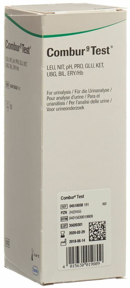 Bandelettes de test Combur 9 50 pièces