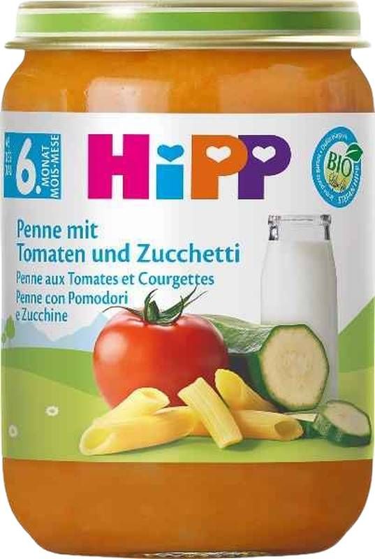 HIPP Pâtes bio tomates courgettes bocal 190g
