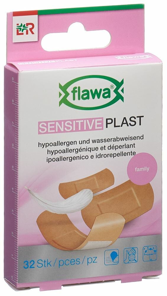 Flawa Sensitive Plast Patchstrips 3 tailles 32 pièces Flawa Sensitive Plast Patchstrips 3 tailles 32 pièces