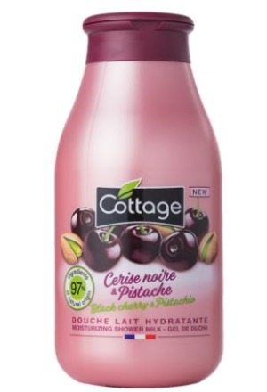 COTTAGE Lait de douche Cerise noire&Pistache Fl 250ml