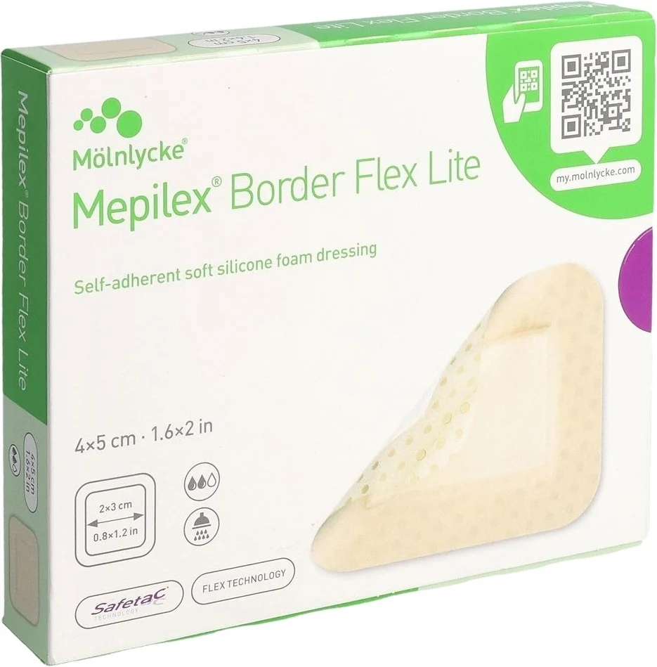Mepilex Border Flex Lite 4x5cm (nouveau) 10 pièces