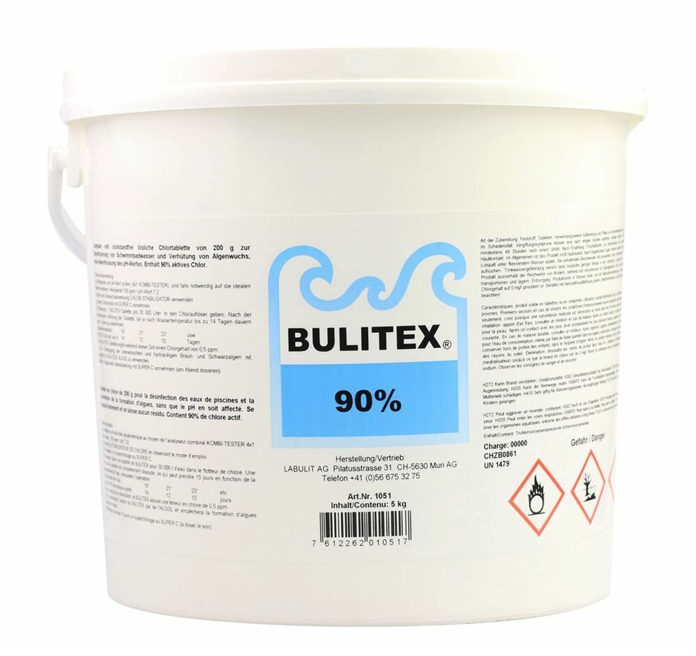 BULITEX galets de chlore 5kg BULITEX galets de chlore 5kg