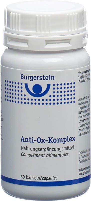 BURGERSTEIN Complexe Anti-Ox Capsules 60 pièces BURGERSTEIN Complexe Anti-Ox Capsules 60 pièces