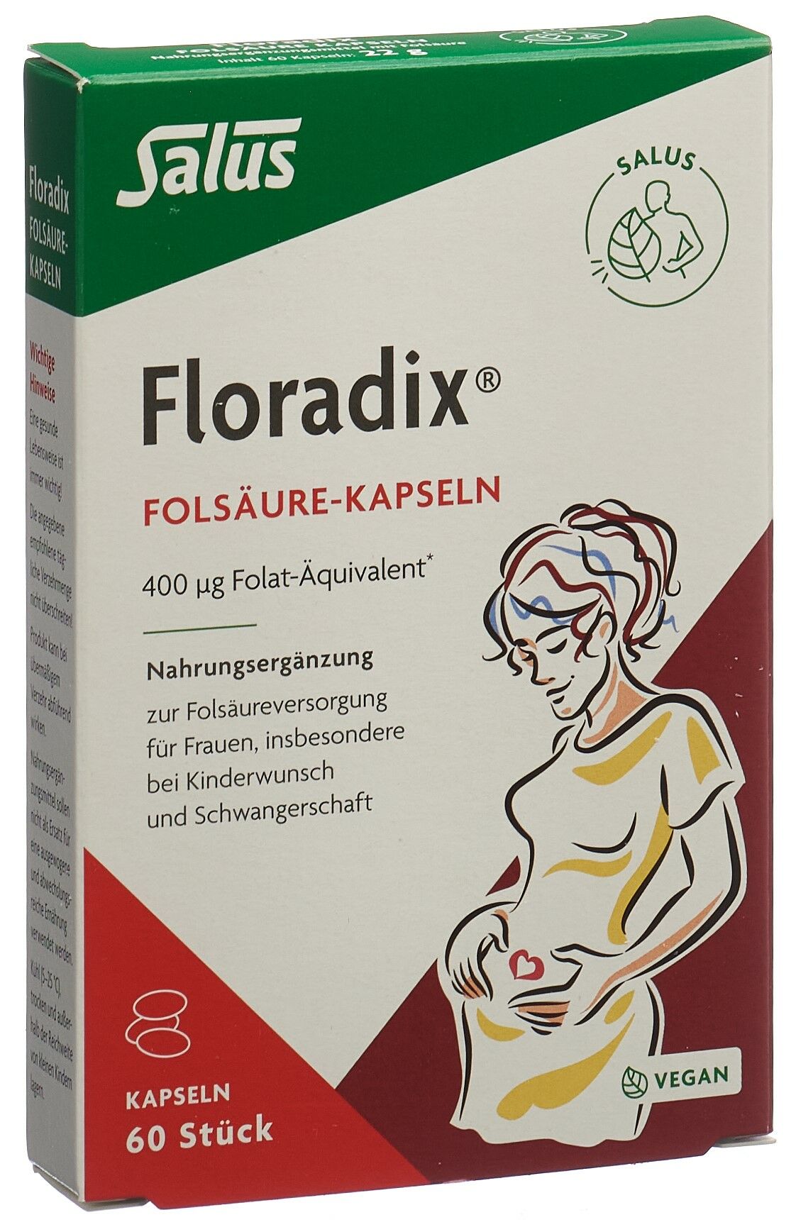 Floradix acide folique en gélules 60 pièces Floradix acide folique en gélules 60 pièces