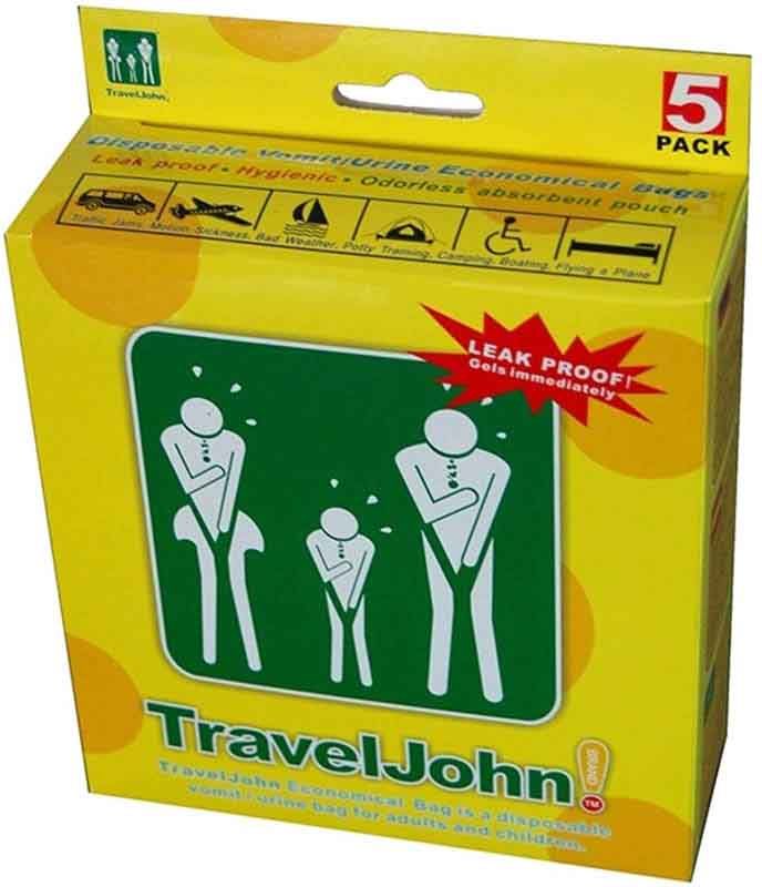 TravelJohn sac à vomir 5 pièces