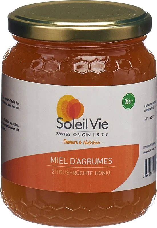 Soleil Vie Miel d'agrumes bio 500g