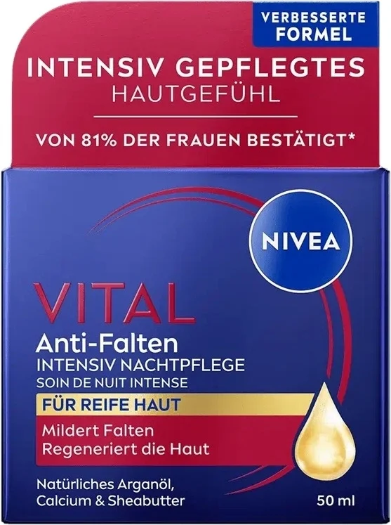 Nivea Vital Soin de Nuit Anti-Rides Intensif 50 ml