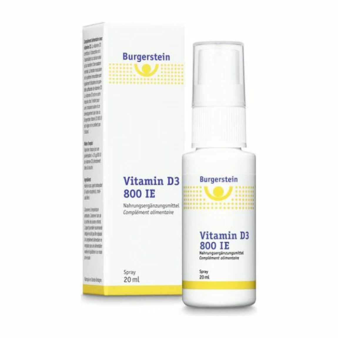 BURGERSTEIN Vitamine D3 800 IE Spray 20ml BURGERSTEIN Vitamine D3 800 IE Spray 20ml