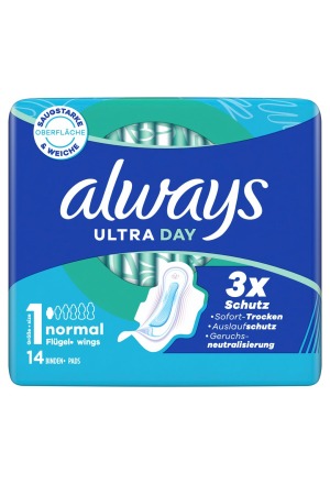 Always Ultra serviette hygiénique Normal Flüg 14 pièces
