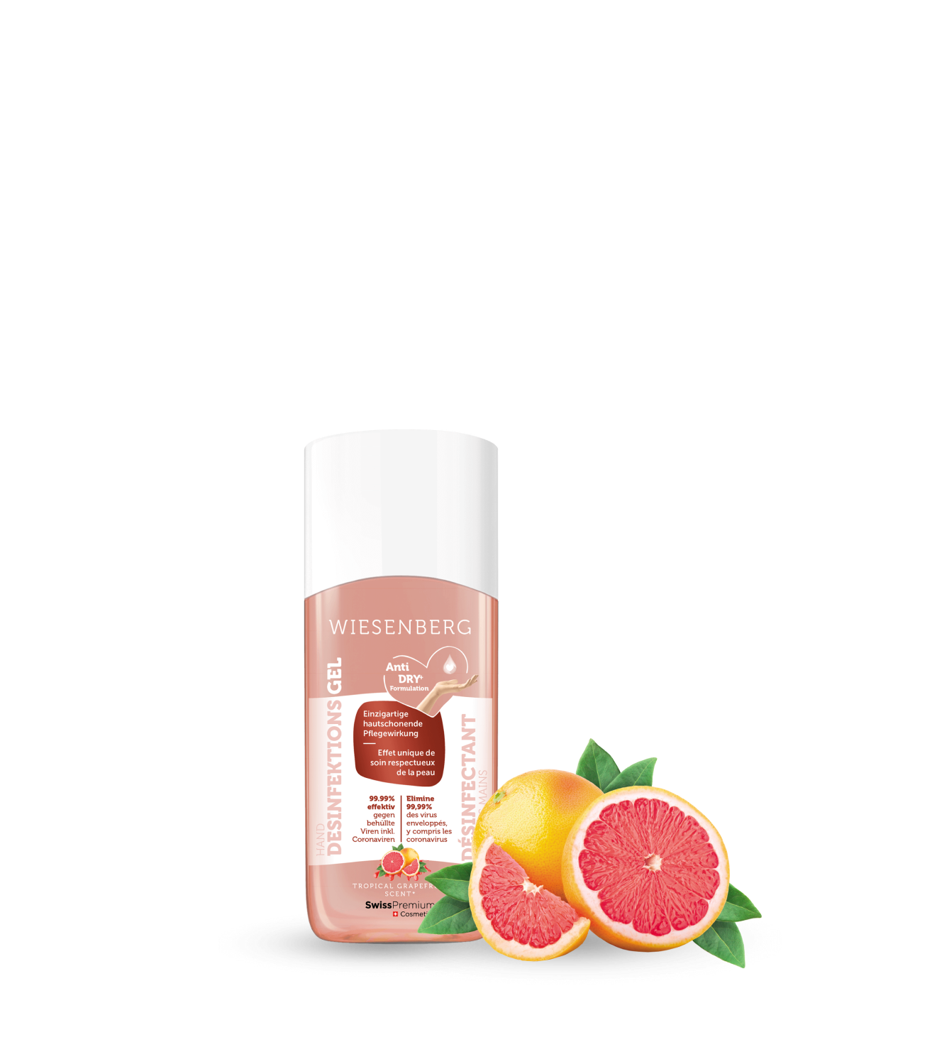 Gel désinfectant pour les mains Wiesenberg Trop Grapefruit 50ml