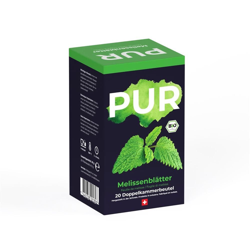 PUR feuilles de mélisse thé Btl 20 pièces PUR feuilles de mélisse thé Btl 20 pièces