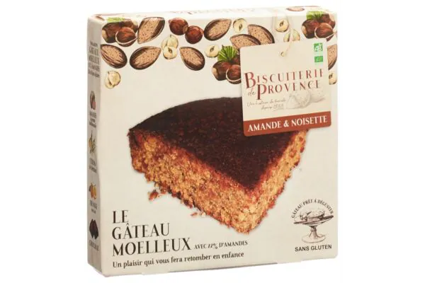 BISCUITERIE Gâteau moelleux noisette glutenf Bio 225g