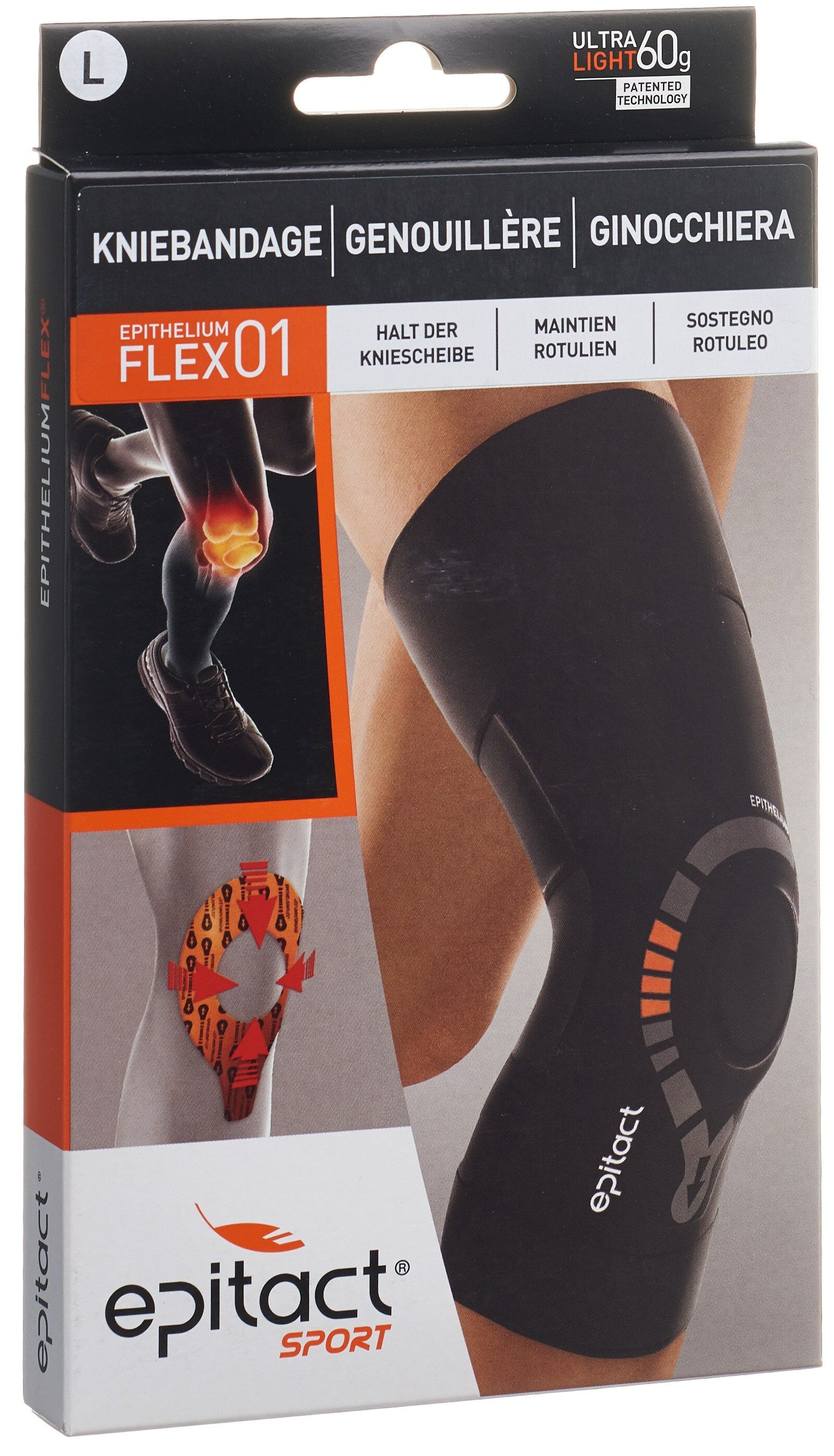 EPITACT® Sport Physiostrap Genouillère MULTI S 35-38cm