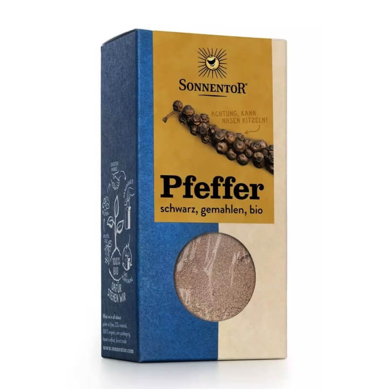Sonnentor Poivre noir moulu BIO Btl 50g Sonnentor Poivre noir moulu BIO Btl 50g
