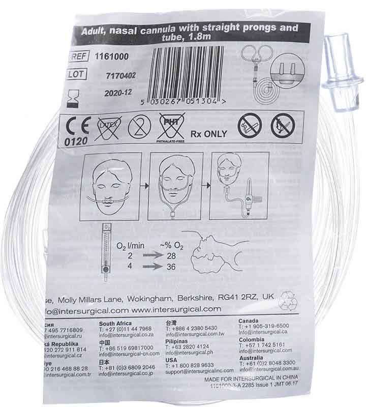 INTERSURGICAL Lunettes à oxygène pour adultes INTERSURGICAL Lunettes à oxygène pour adultes