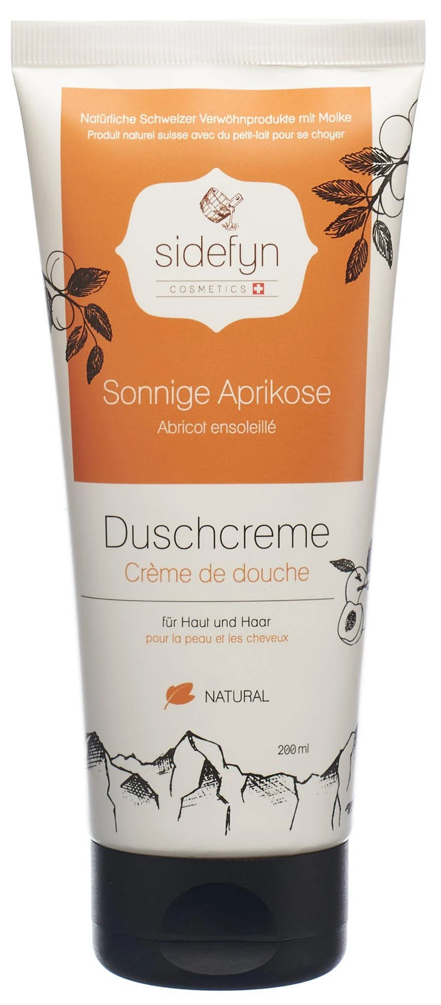 SIDEFYN crème de douche abricot ensoleillé 200ml