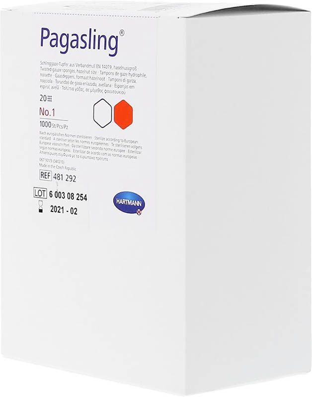 PAGASLING Tampons de gaze en boucle Gr3 2 x 500 pièces