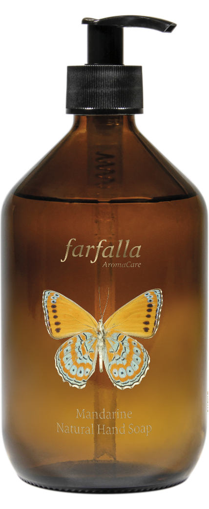 Savon pour les mains FARFALLA Naturel Mandarine 500ml Savon pour les mains FARFALLA Naturel Mandarine 500ml