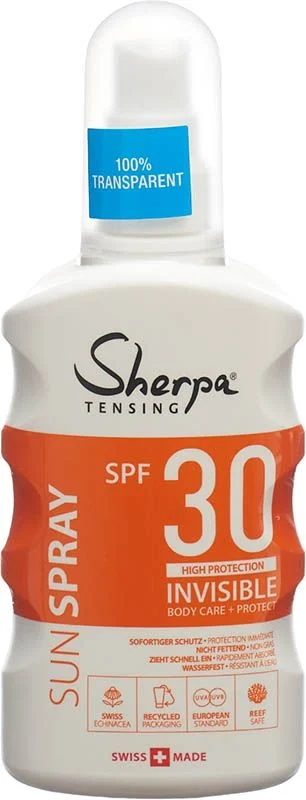 Sherpa Tensing Spray solaire SPF30 Invisible 175ml Sherpa Tensing Spray solaire SPF30 Invisible 175ml