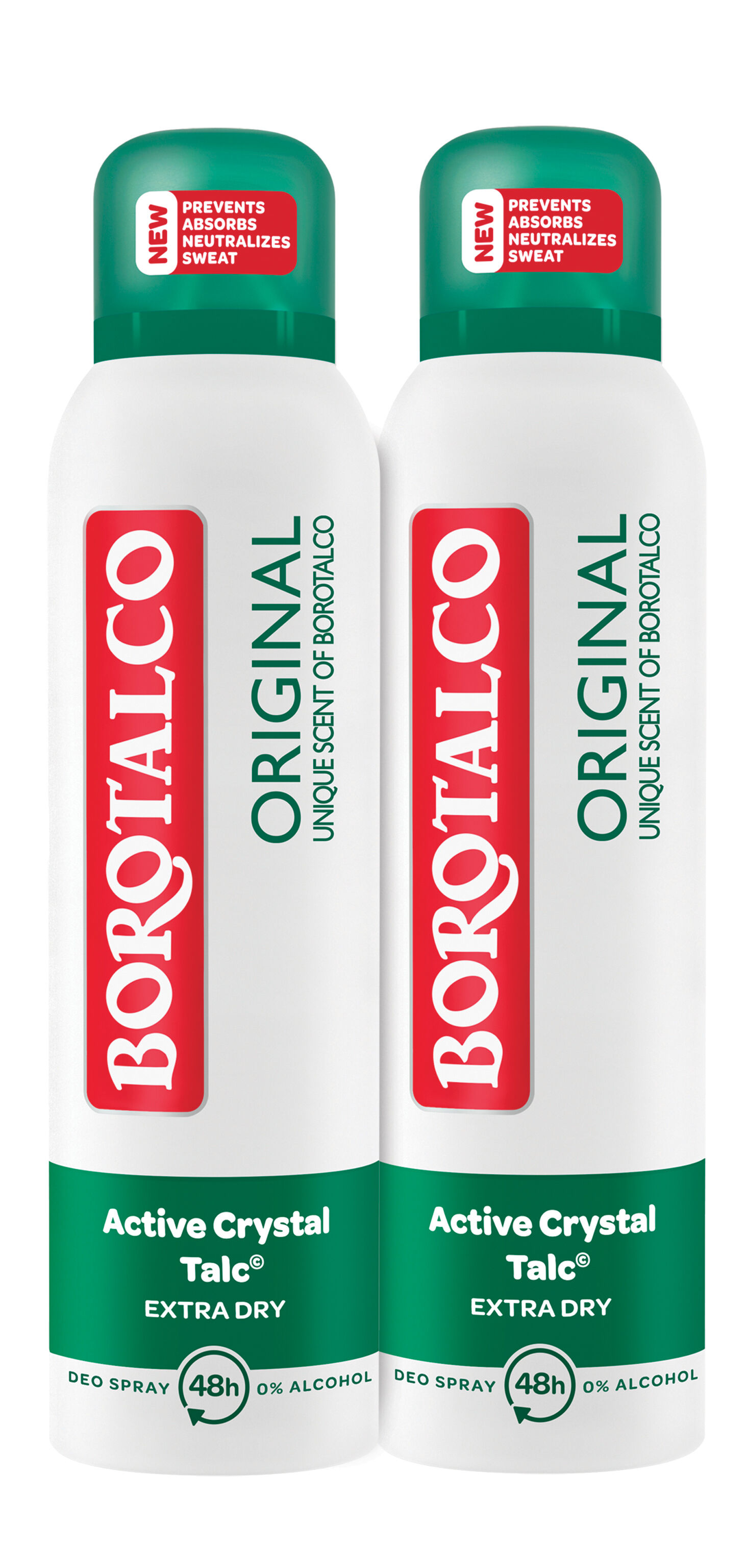 BOROTALCO Déodorant Original Spray 2 x 150ml