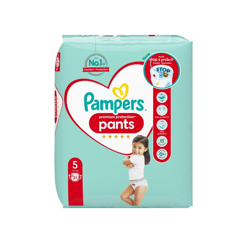 Pampers Premium Protection Pants Gr5 12-17kg Sparpack 29 pièces
