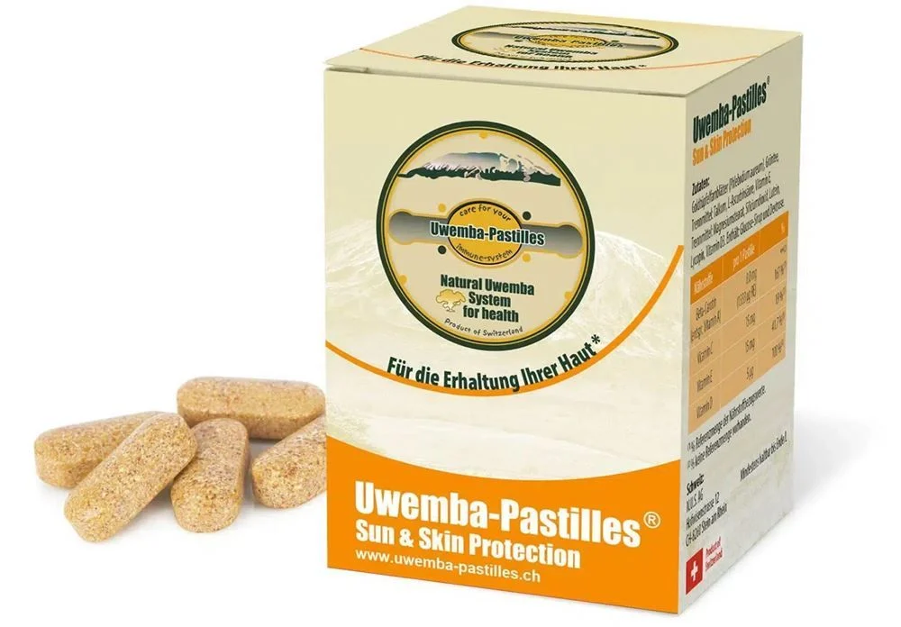 UWEMBA-PASTILLES Sun & Skin Protect 900 mg 80 pièces