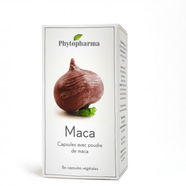 Phytopharma Maca gélules 409 mg végétal 80 pièces
