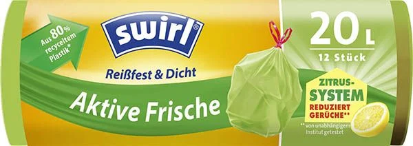 Swirl Sacs poubelle fraîcheur active 20l 12 pièces