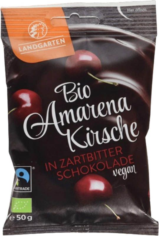 LANDGARTEN Amarenakirsch Noir Bio Fairtade 50g