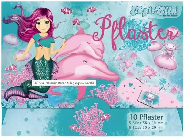 Lutz Mauder Pansements enfants sirène corail 10 pièces