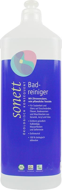Sonett nettoyant pour salle de bain bouteille de recharge 1lt Sonett nettoyant pour salle de bain bouteille de recharge 1lt