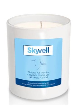 SKYVELL home Désodorisant bougie verre 200ml