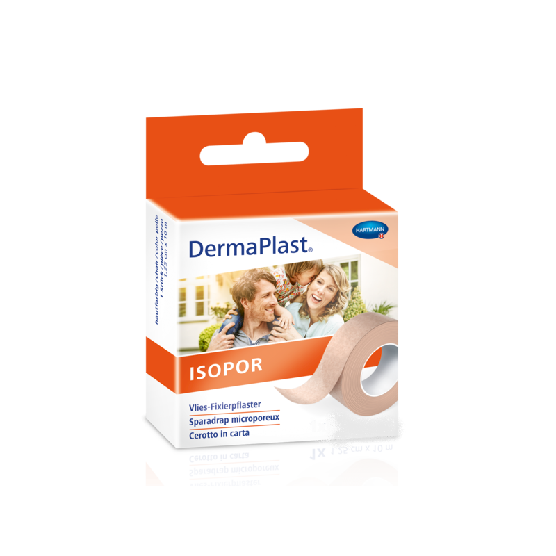 DermaPlast Isopor sparadrap de fixation 2.5cmx9.2m non-tissé couleur chair DermaPlast Isopor sparadrap de fixation 2.5cmx9.2m non-tissé couleur chair