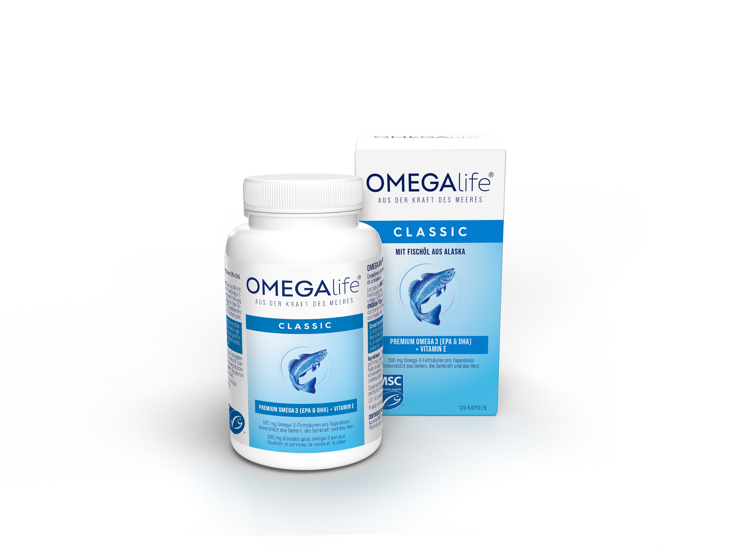 Gélules OMEGA-life® Classic 500mg 120 pièces Gélules OMEGA-life® Classic 500mg 120 pièces