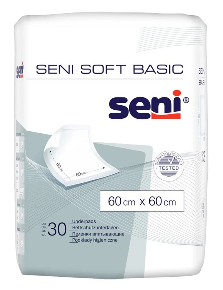Seni Soft Basic alèse 60x60cm 30 pièces