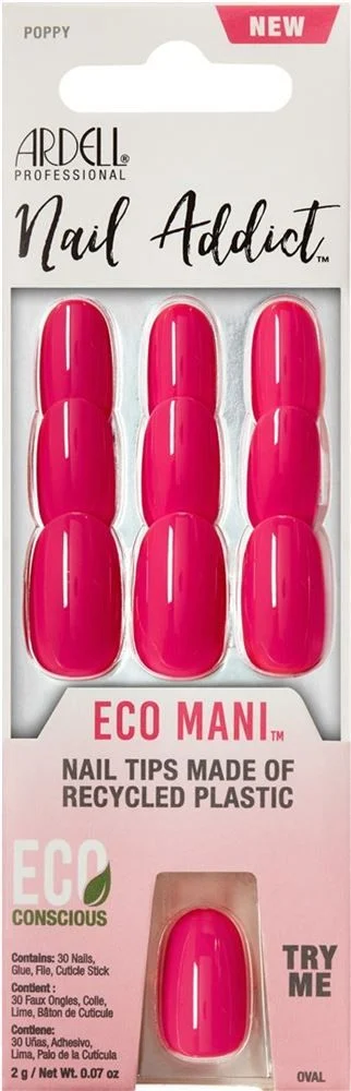 ARDELL Nail Addict Eco Mani Poppy 30 pièces