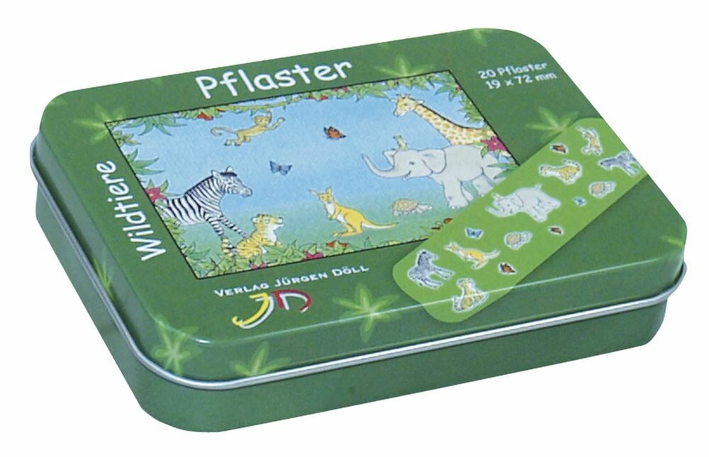Pansement adhésif DÖLL 19x72mm animaux sauvages boîte 20 pièces