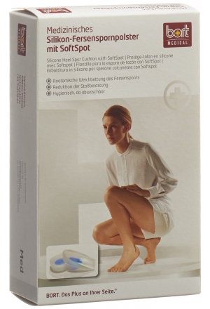Bort coussinet en silicone pour éperon de talon S-38 avec SoftSpot 1 paire Bort coussinet en silicone pour éperon de talon S-38 avec SoftSpot 1 paire