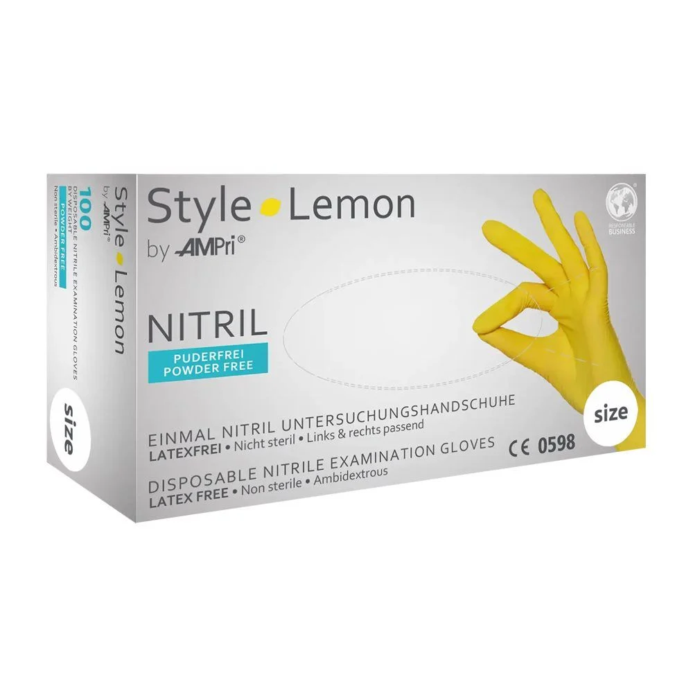 Ampri Nitril HS Style L Lemon Box 100 pièces