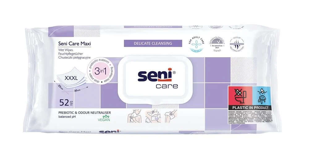 Seni Care Lingettes humides XXXL Maxi btl 52 pièces